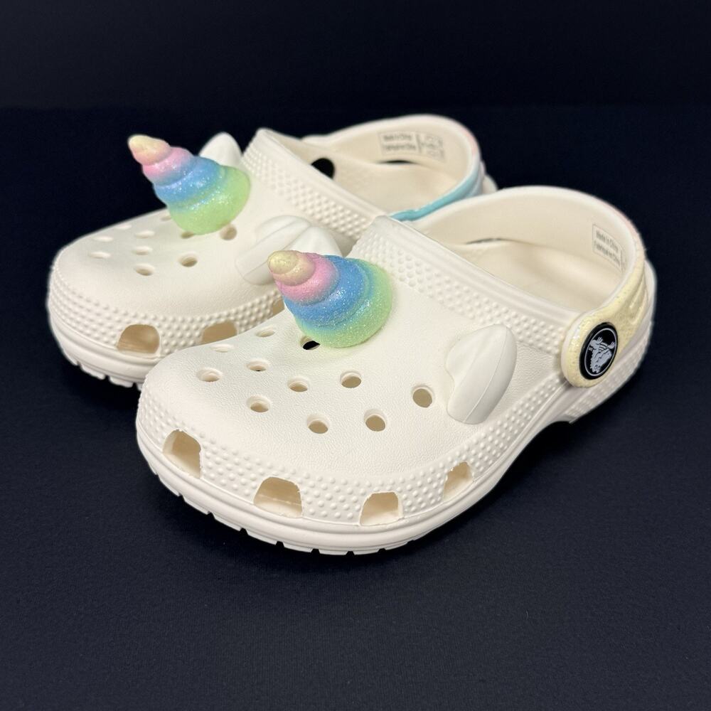 Crocs Toddler Classic I Am Rainbow Unicorn Clogs Size 8 C Kids New Without Box
